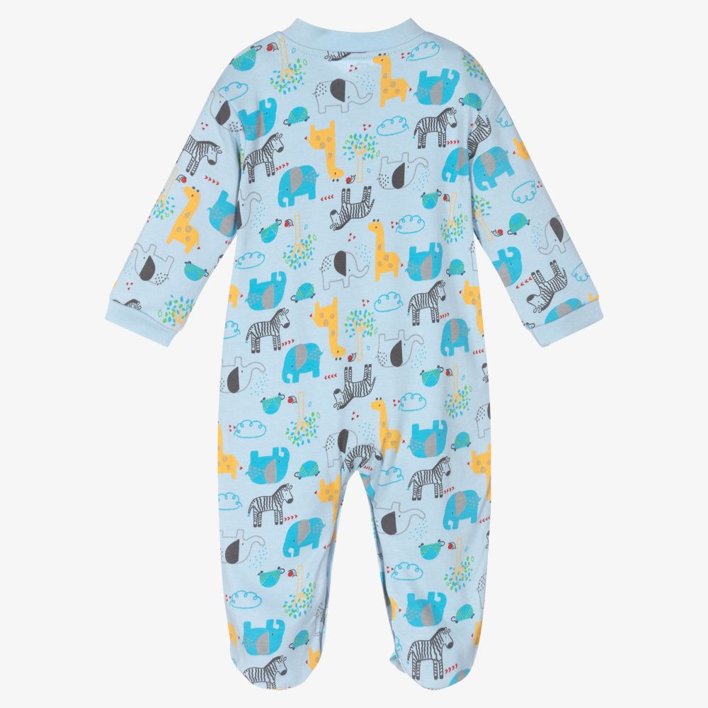 FS Baby-Blue Organic Cotton Babygrow | Childrensalon Outlet