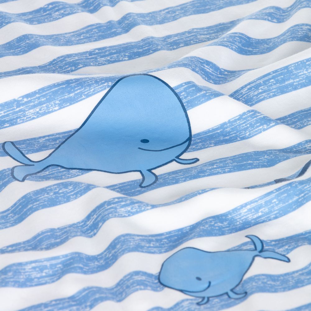 FS Baby-Blue Whale Blanket (80cm) | Childrensalon Outlet