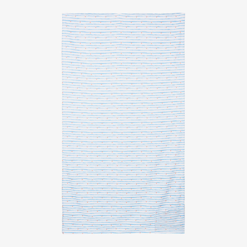FS Baby - Blue & White Stripe Towel (134cm) | Childrensalon