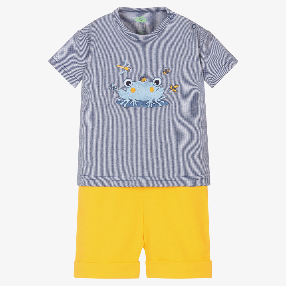FS Baby - Blue & Yellow Baby Shorts Set | Childrensalon