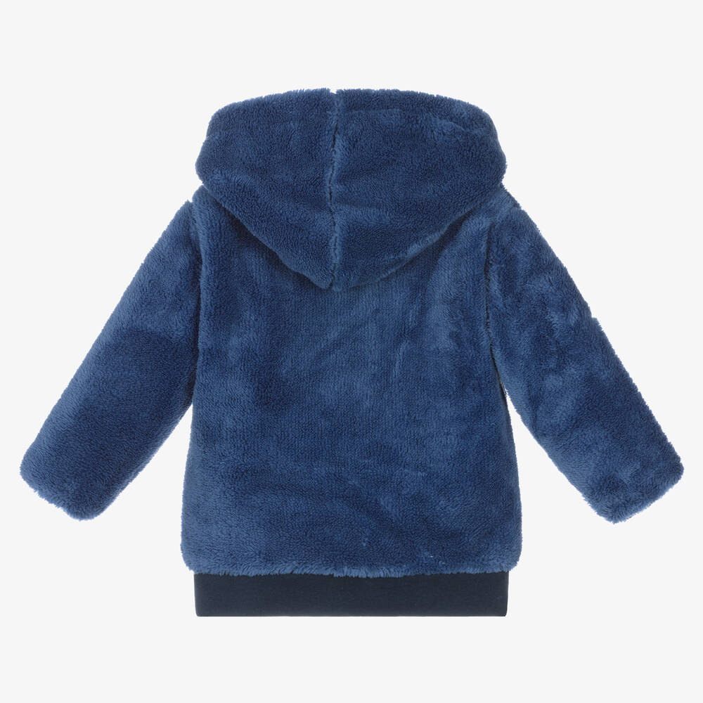 Blue fur hoodie online