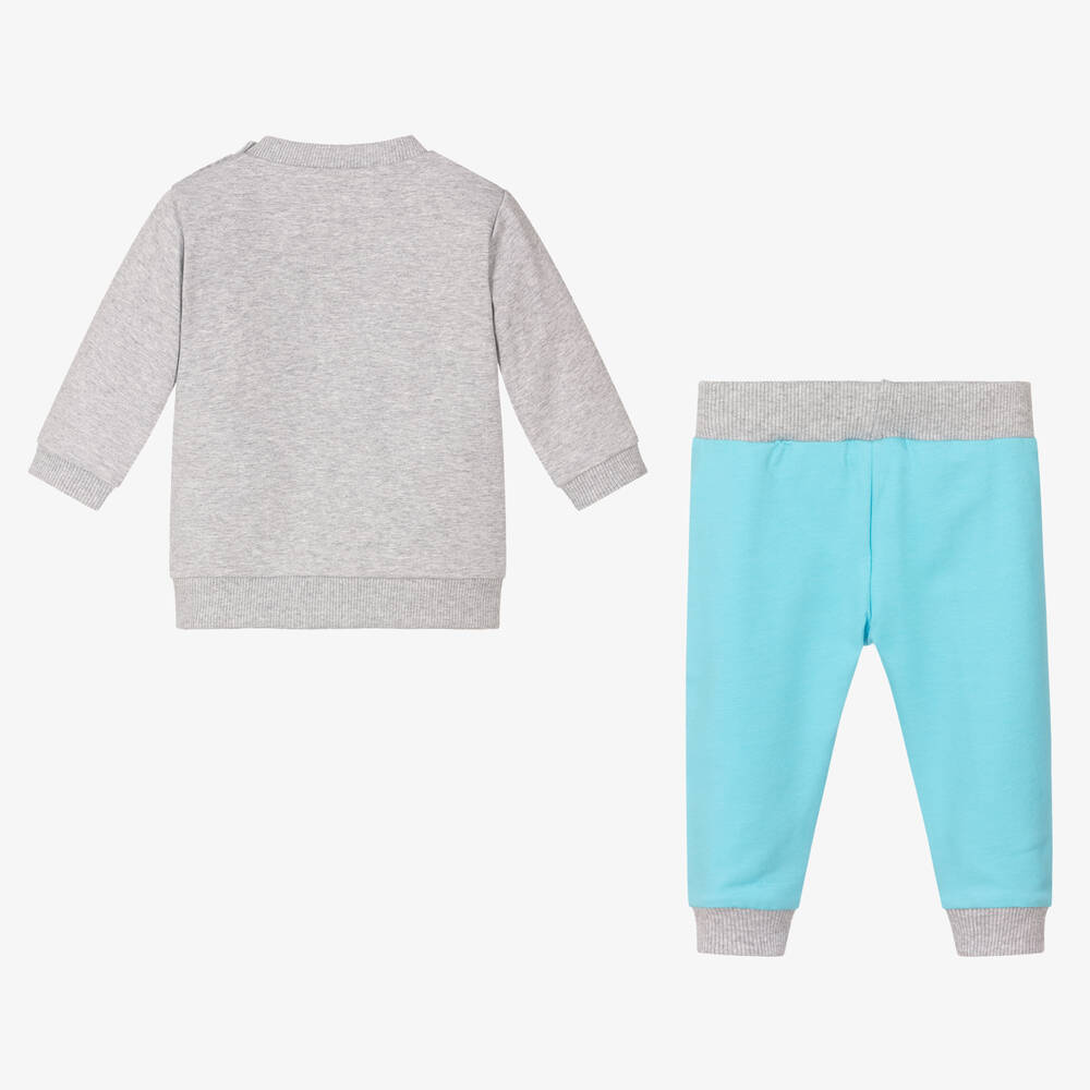 FS Baby-Boys Blue & Grey Tracksuit  | Childrensalon Outlet