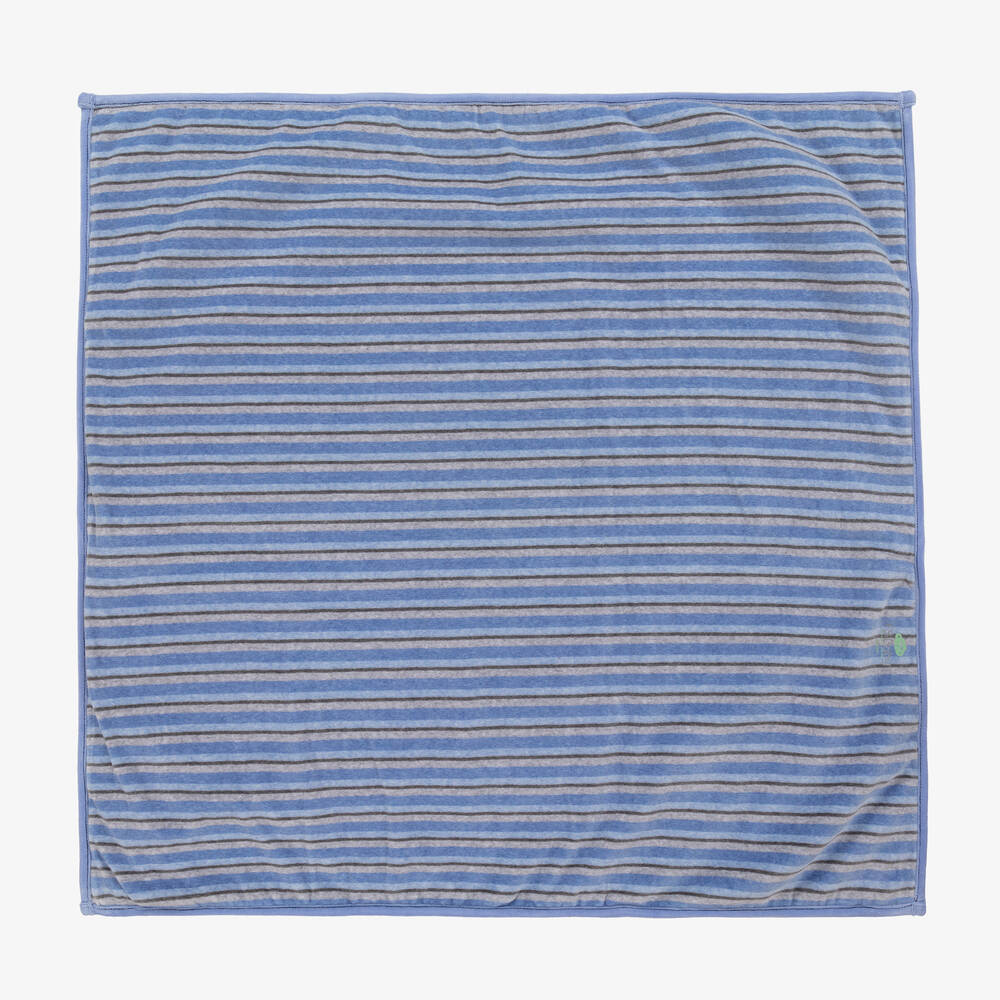 FS Baby-Boys Blue Padded Cotton Blanket (80cm) | Childrensalon Outlet