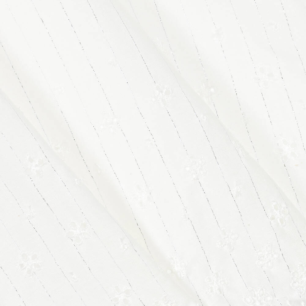 FS Baby-Girls Ivory Silver Striped Dress | Childrensalon Outlet