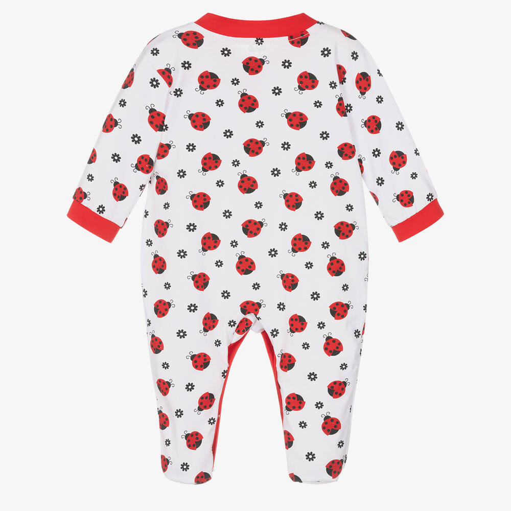 FS Baby Girls Ladybird Cotton Babygrow Childrensalon Outlet