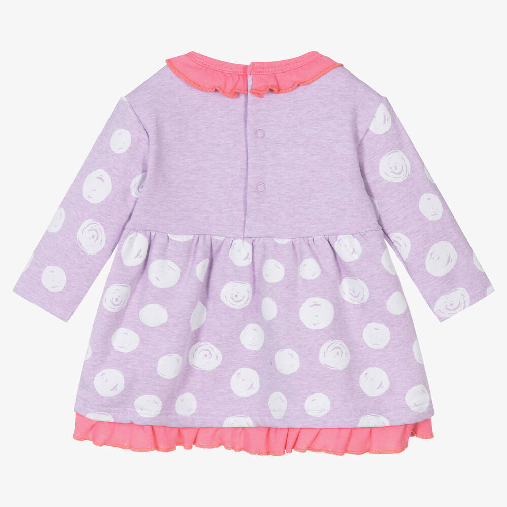 FS Baby-Girls Purple Cat Cotton Dress | Childrensalon Outlet
