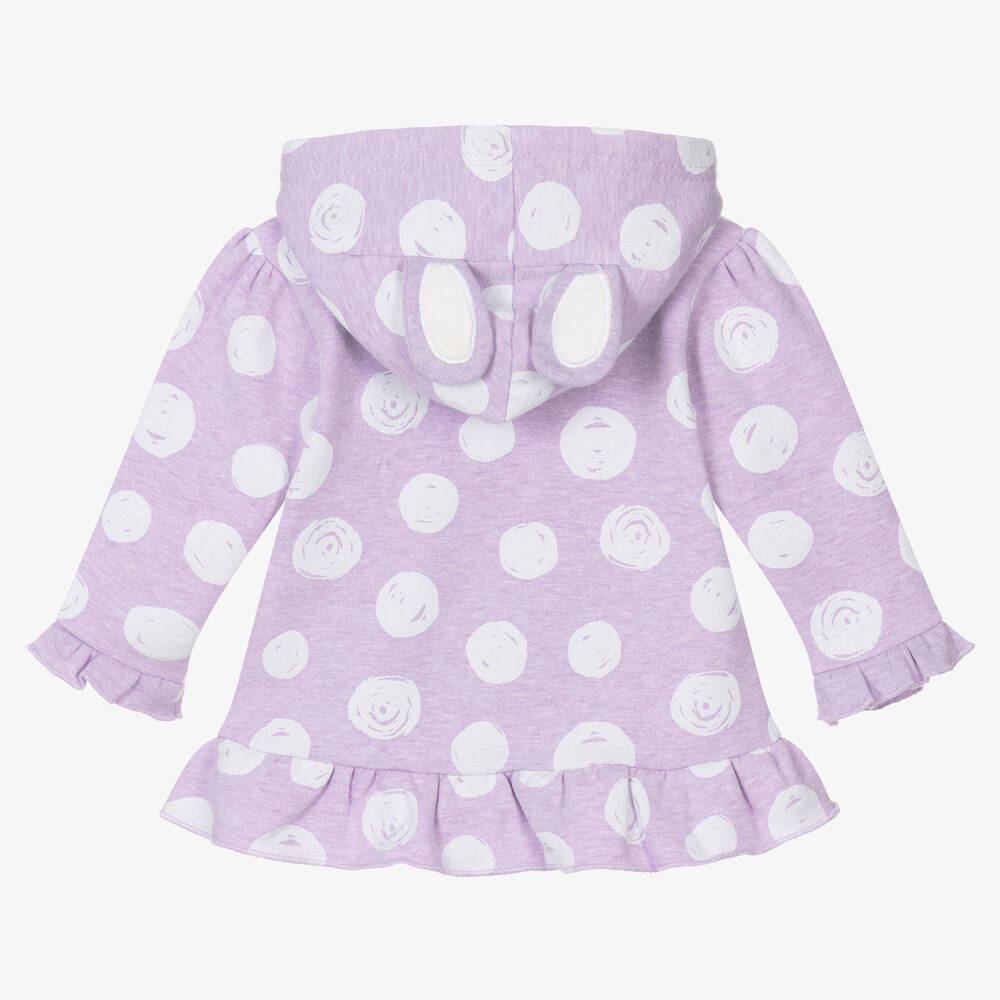 FS Baby-Girls Purple Zip-Up Hooded Top | Childrensalon Outlet