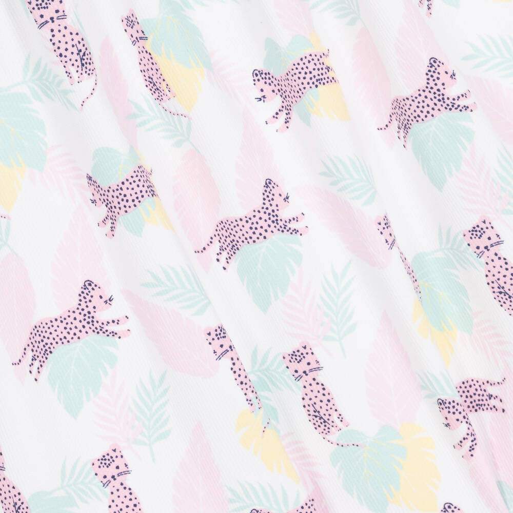 FS Baby-Girls White & Pink Cotton Dress | Childrensalon Outlet