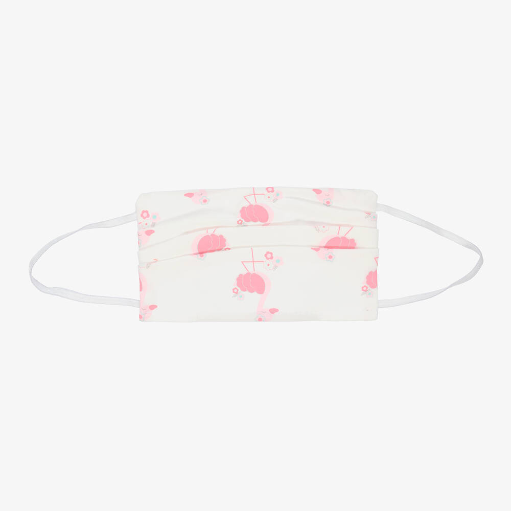 FS Baby - Girls White & Pink Face Mask | Childrensalon