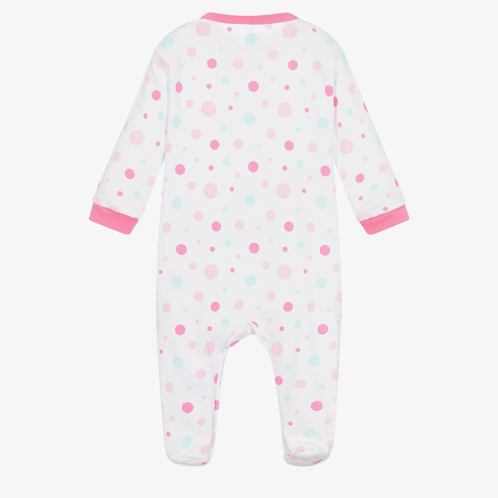 FS Baby-Girls White & Pink Unicorn Babygrow | Childrensalon Outlet