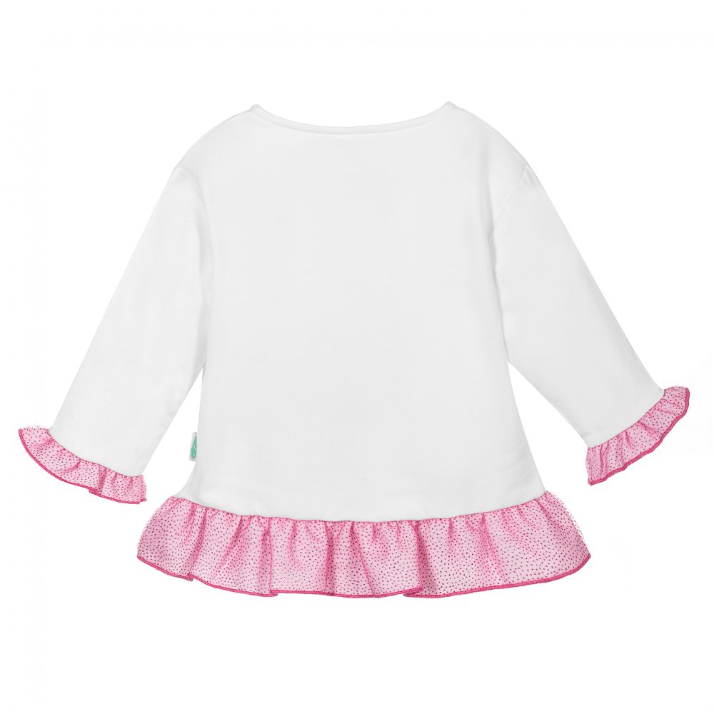 Girls white zip up Clearance