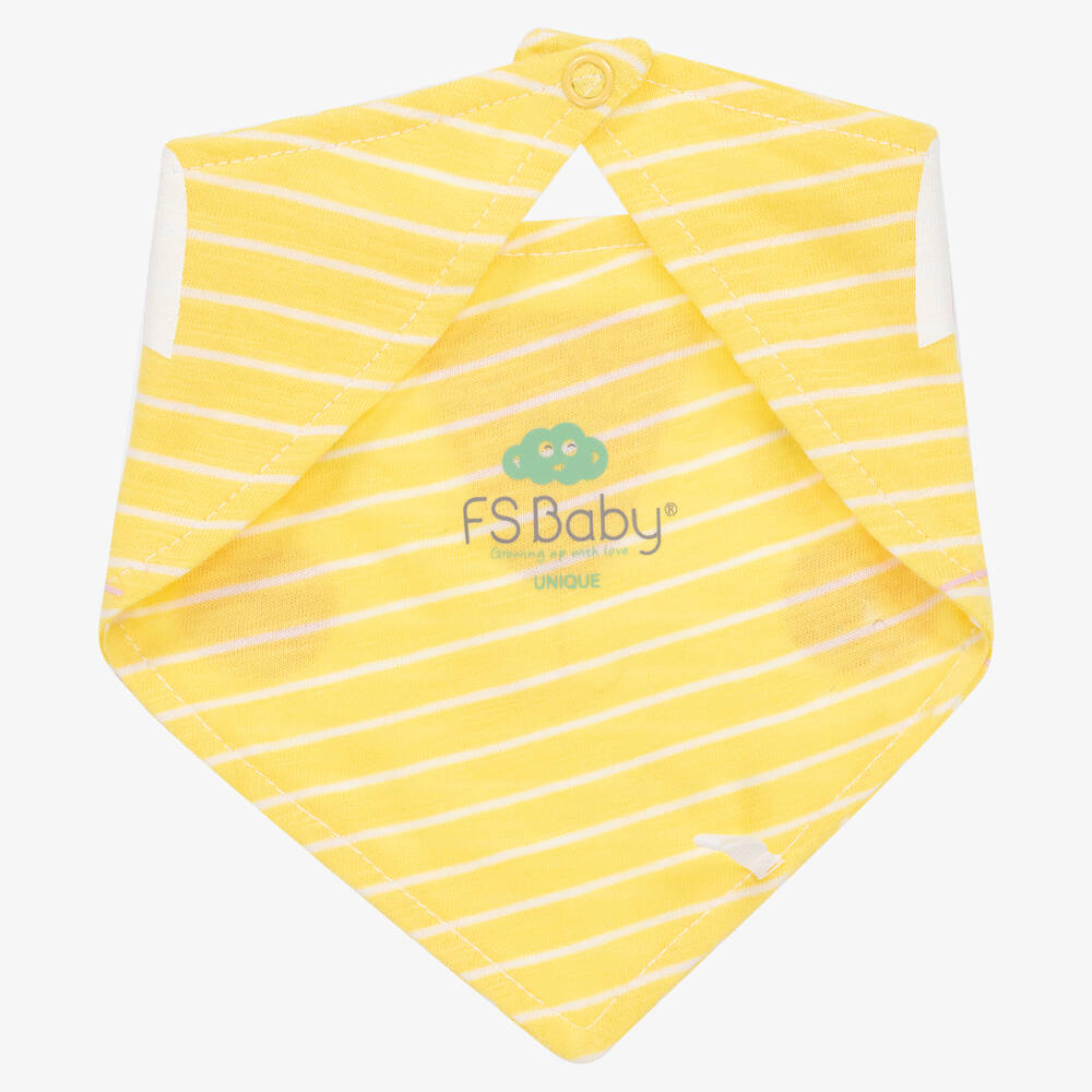 Yellow baby bibs discount