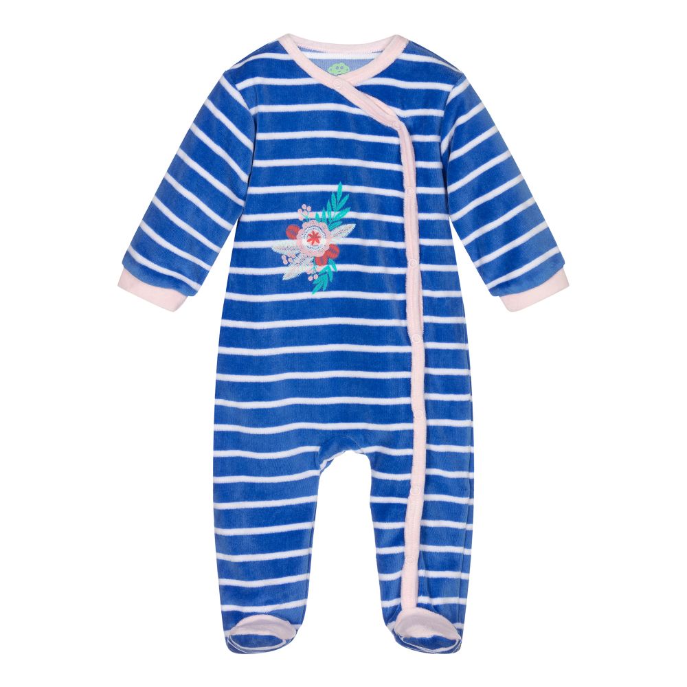 FS Baby - Organic Cotton Velour Babygrow | Childrensalon