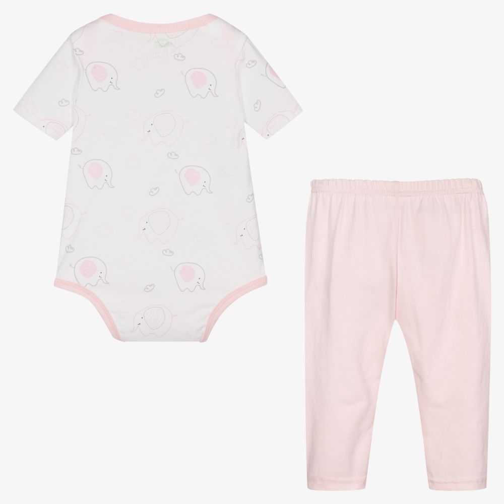 إف إس بيبي-Pink Cotton Baby Leggings Set | Childrensalon Outlet