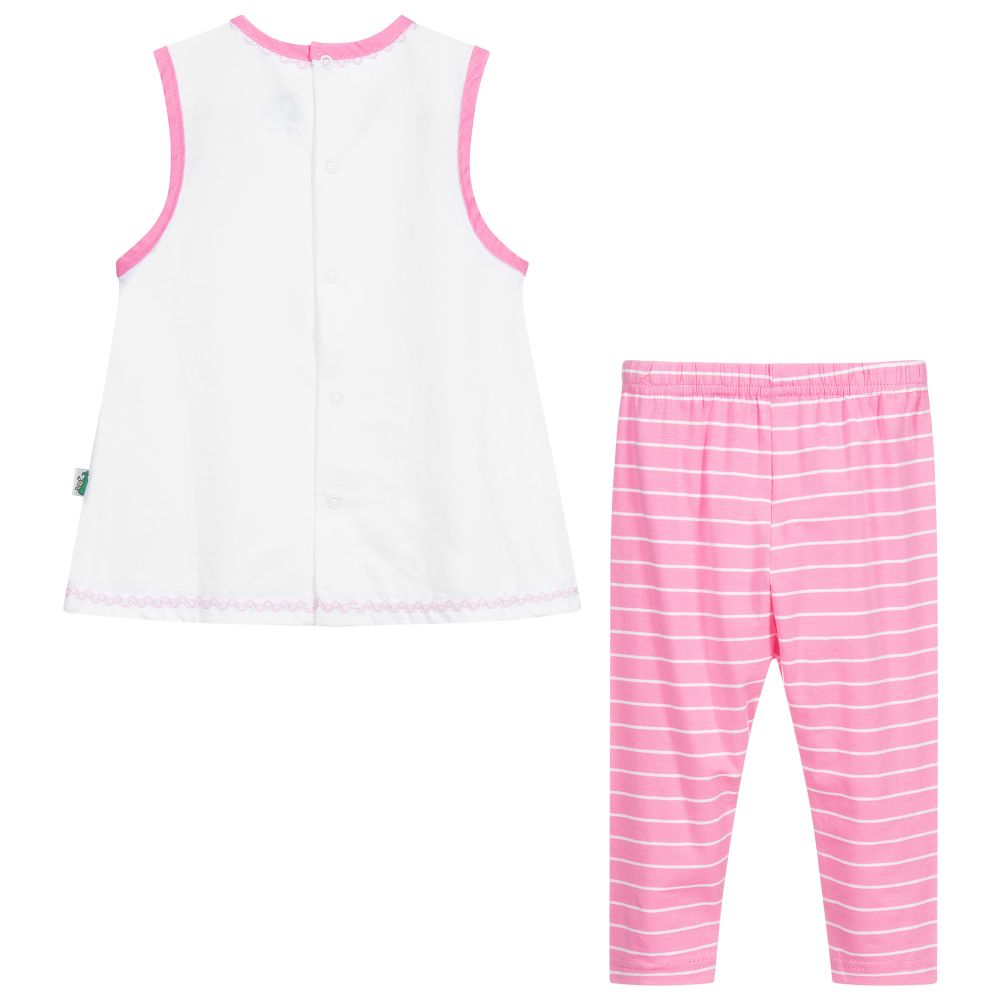 FS Baby-Pink & White Baby Dress Set | Childrensalon Outlet