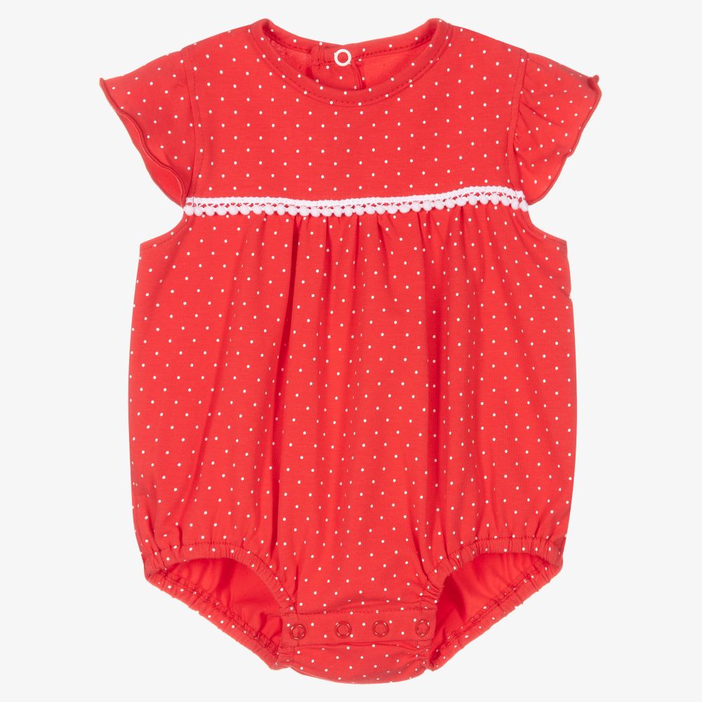FS Baby - Red Cotton Baby Shortie | Childrensalon