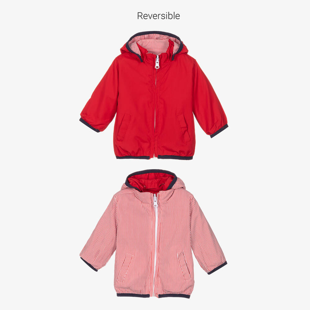 FS Baby-Reversible Red Baby Jacket | Childrensalon Outlet