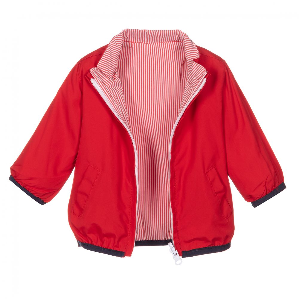FS Baby-Reversible Red Baby Jacket | Childrensalon Outlet