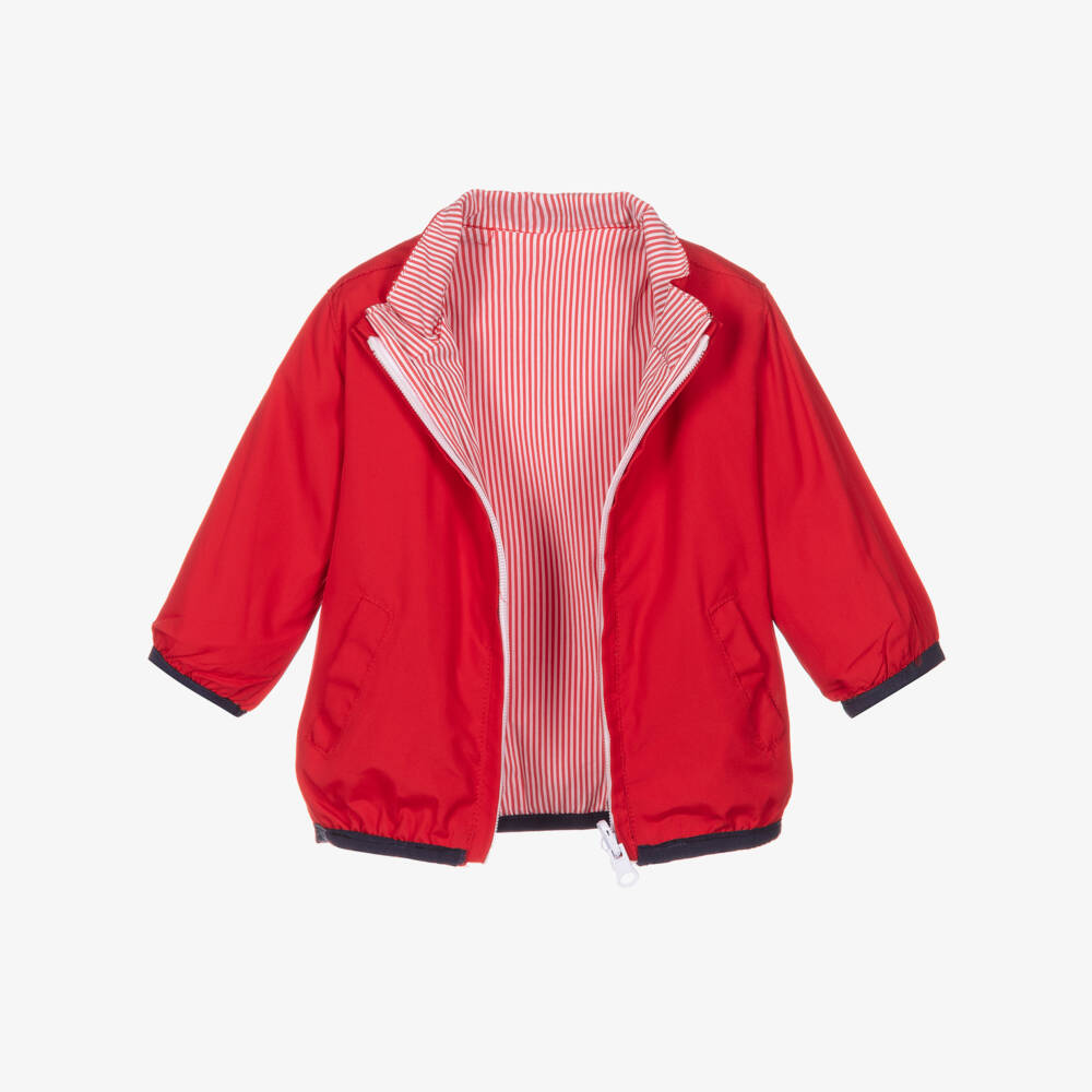 FS Baby-Reversible Red Baby Jacket | Childrensalon Outlet