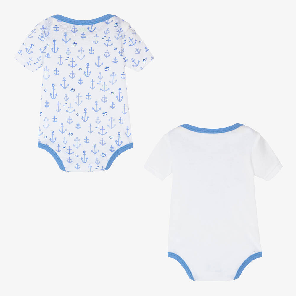 FS Baby-White Cotton Bodyvest (2 Pack) | Childrensalon Outlet