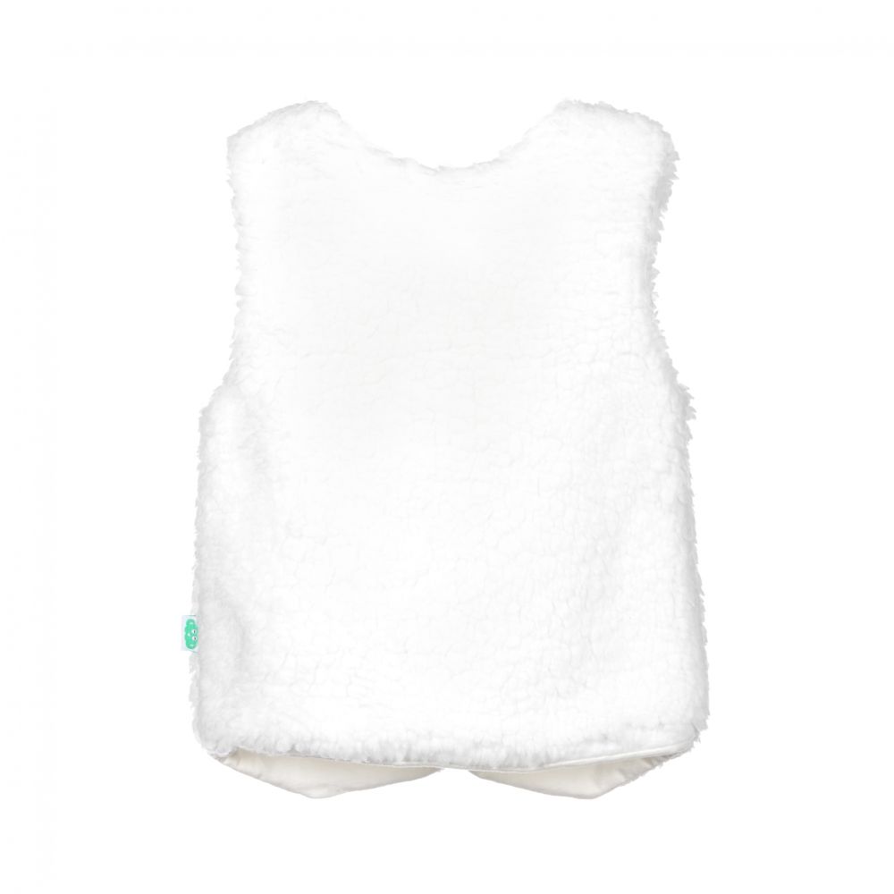 FS Baby-White Fleece Baby Waistcoat | Childrensalon Outlet