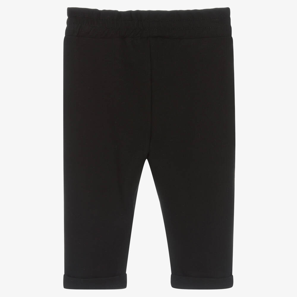 Fun & Fun-Black Milano Jersey Trousers | Childrensalon Outlet