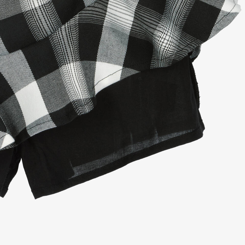 Fun & Fun-Black & White Check Skort | Childrensalon Outlet