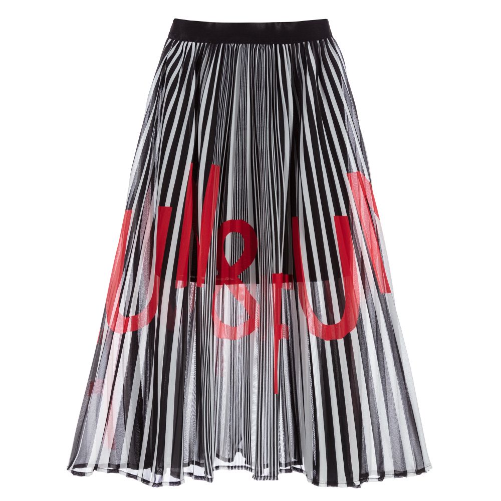 Fun & Fun - Black & White Pleated Skirt | Childrensalon