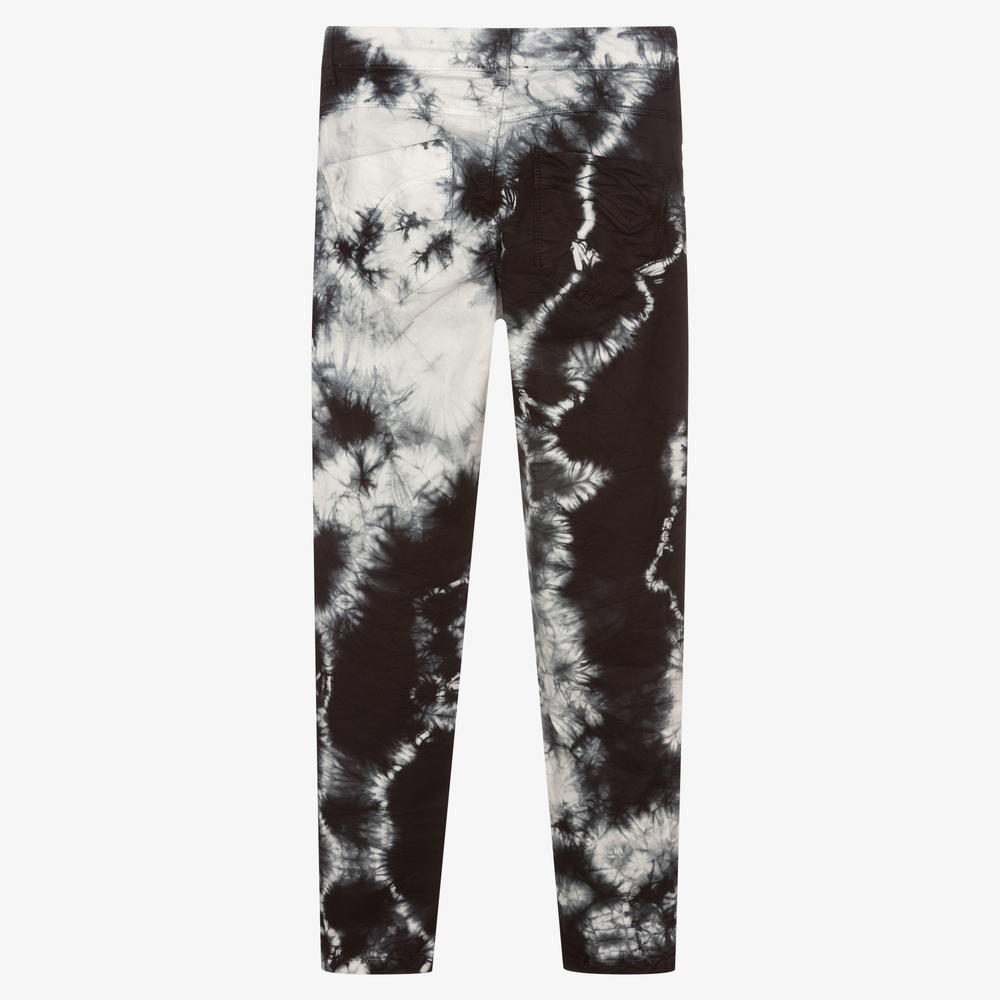 Fun Fun Black White Tie Dye Jeans