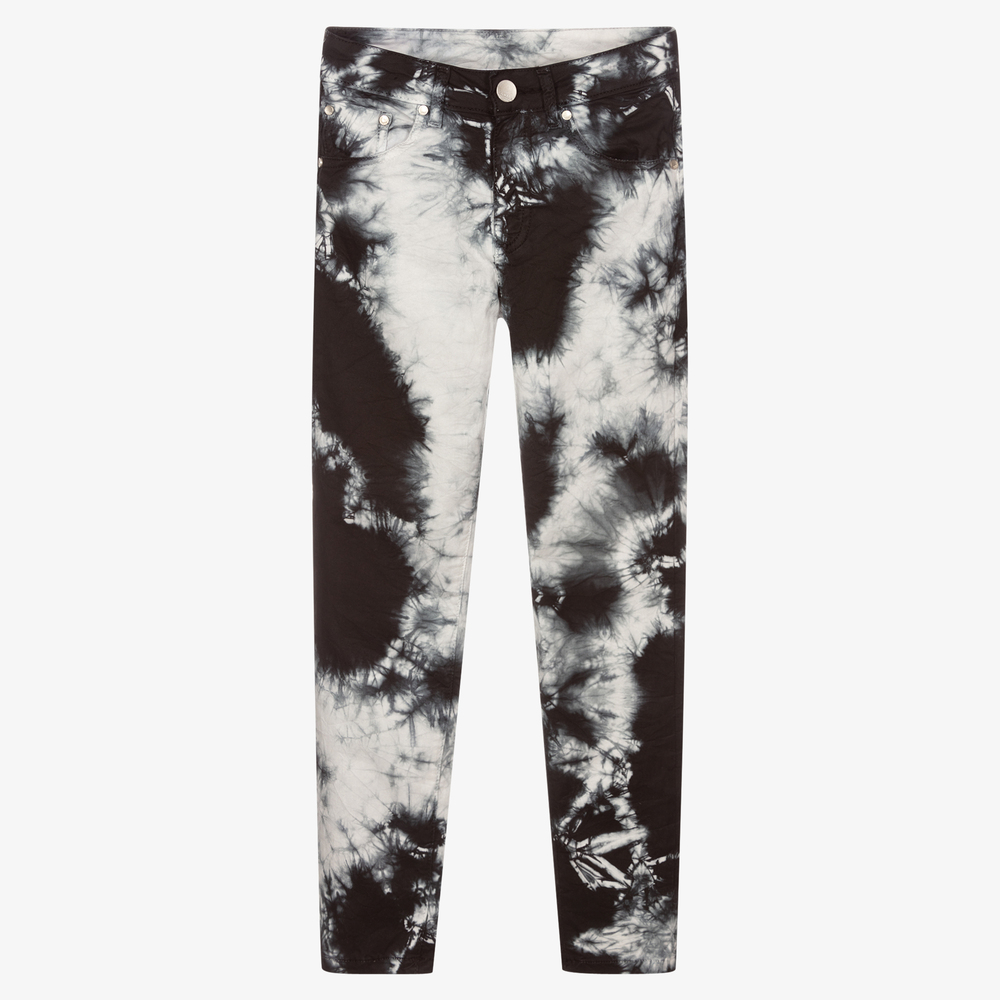 WHITE AND BLACK TIE DYE VOYD