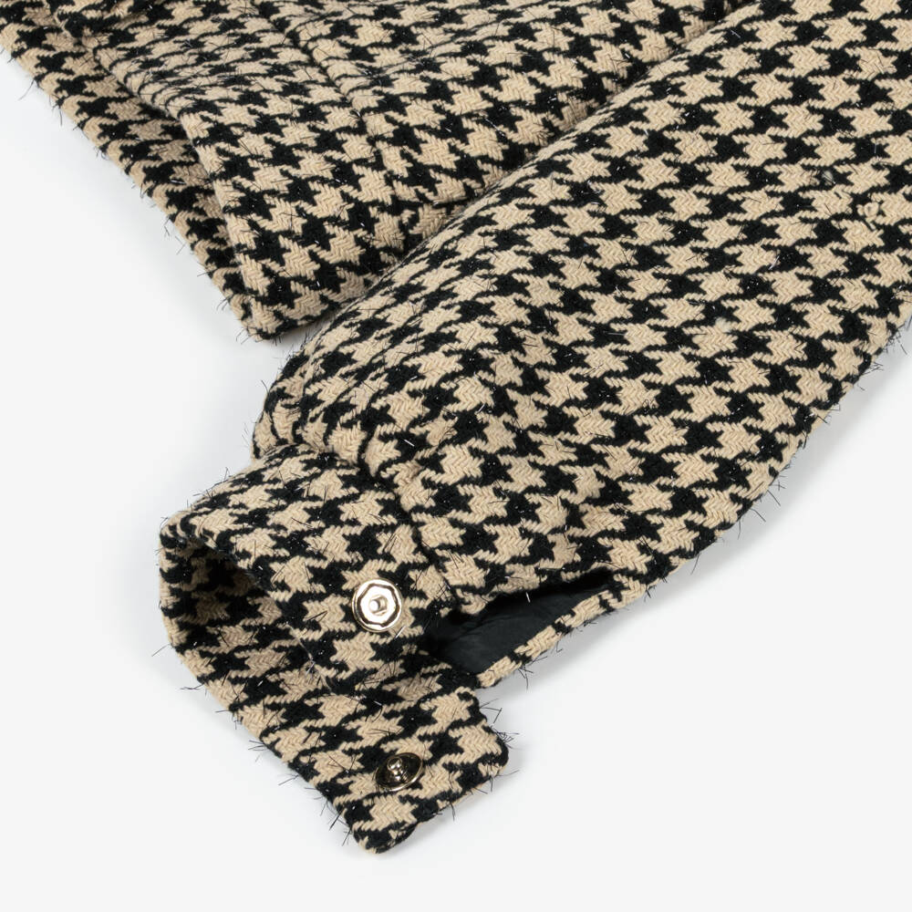 Fun & Fun-جاكيت تويد بيج وأسود للبنات | Childrensalon Outlet