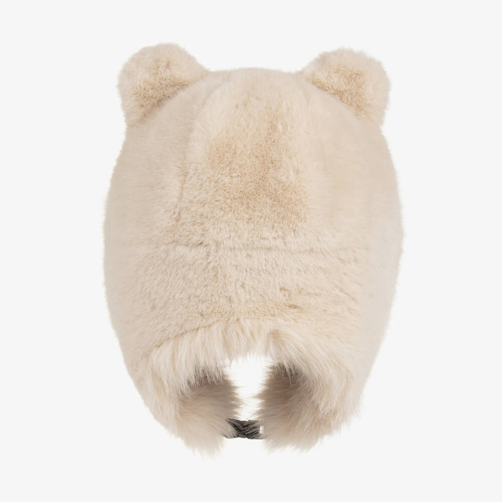 Fun & Fun-Girls Beige Faux Fur Trapper Hat | Childrensalon Outlet