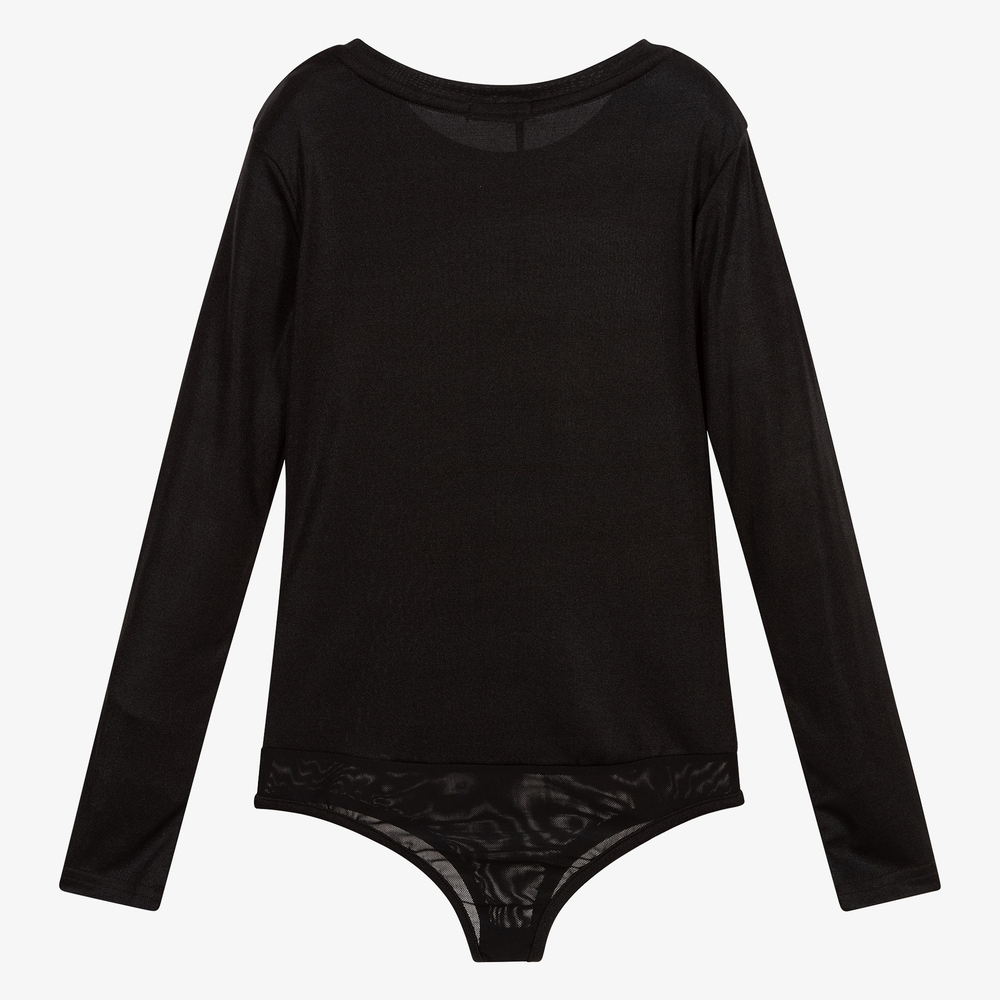 فن آند فن-بادي جيرسي لون أسود للبنات | Childrensalon Outlet