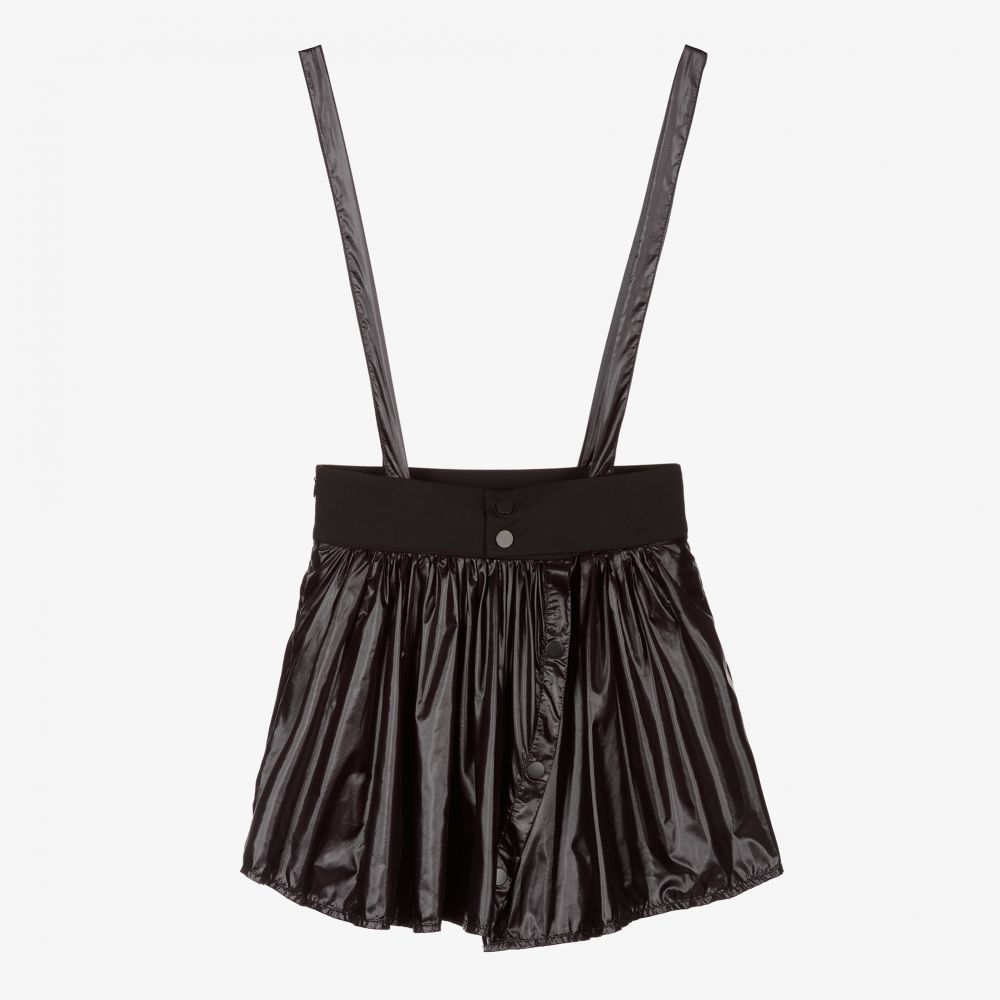 Jupe short noire bretelles Fille