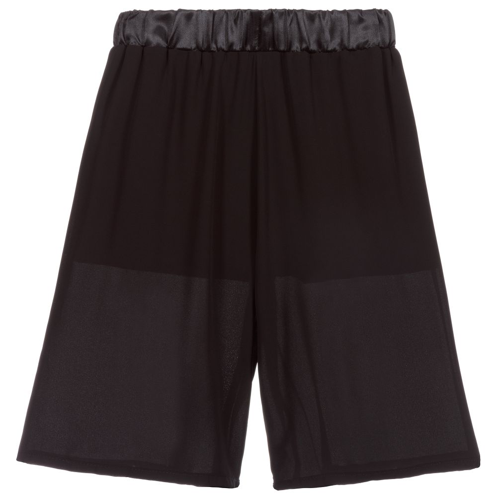 Girls black basketball shorts top