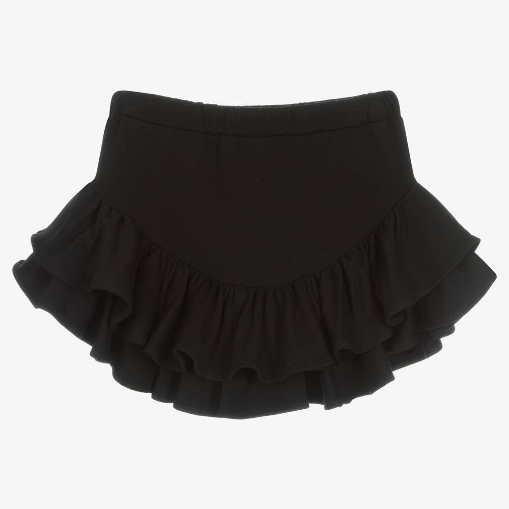 Fun & Fun Шик-Girls Black Cotton Jersey Skirt | Childrensalon Outlet