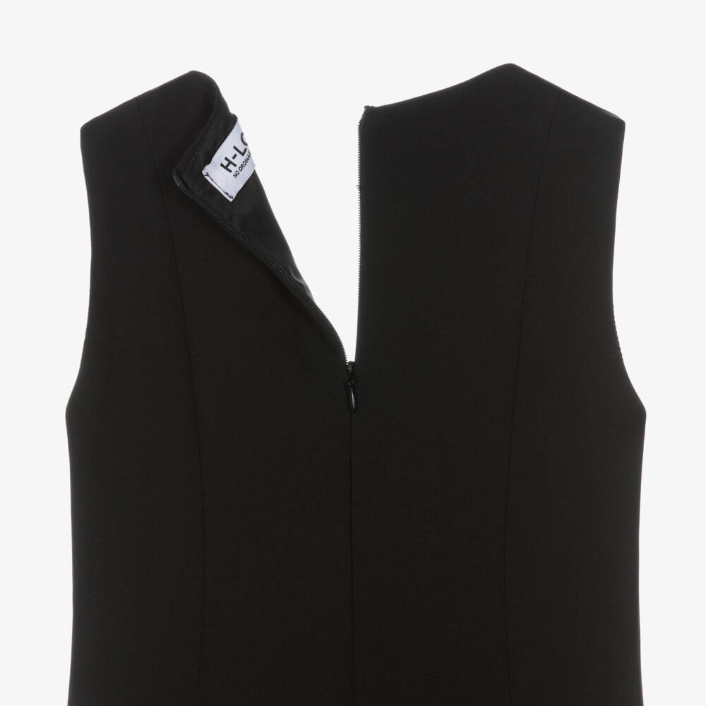Fun & Fun-Girls Black Double Breasted Dress | Childrensalon Outlet