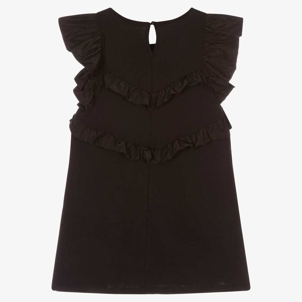 Fun & Fun-Girls Black Jersey Dress | Childrensalon Outlet