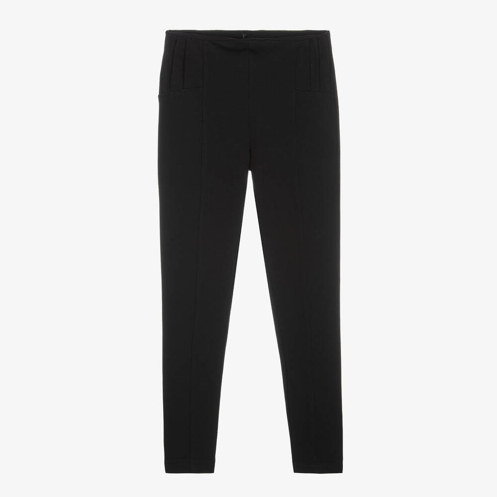 Fun & Fun - Girls Black Jersey Leggings | Childrensalon