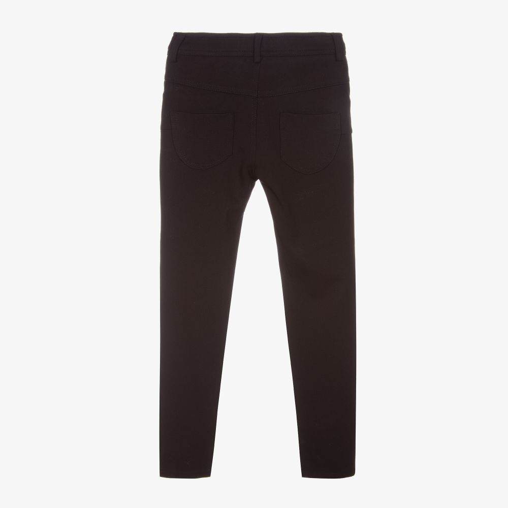 Fun & Fun-Girls Black Jersey Trousers | Childrensalon Outlet