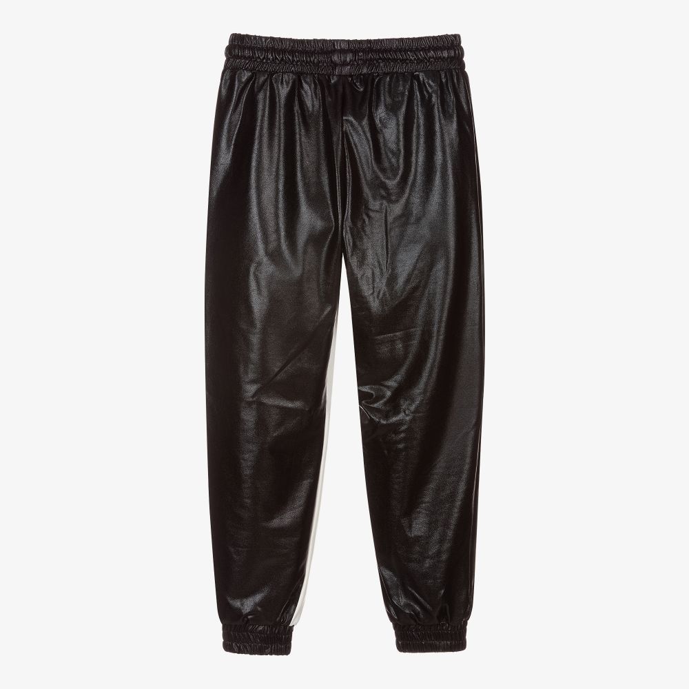 girls black joggers