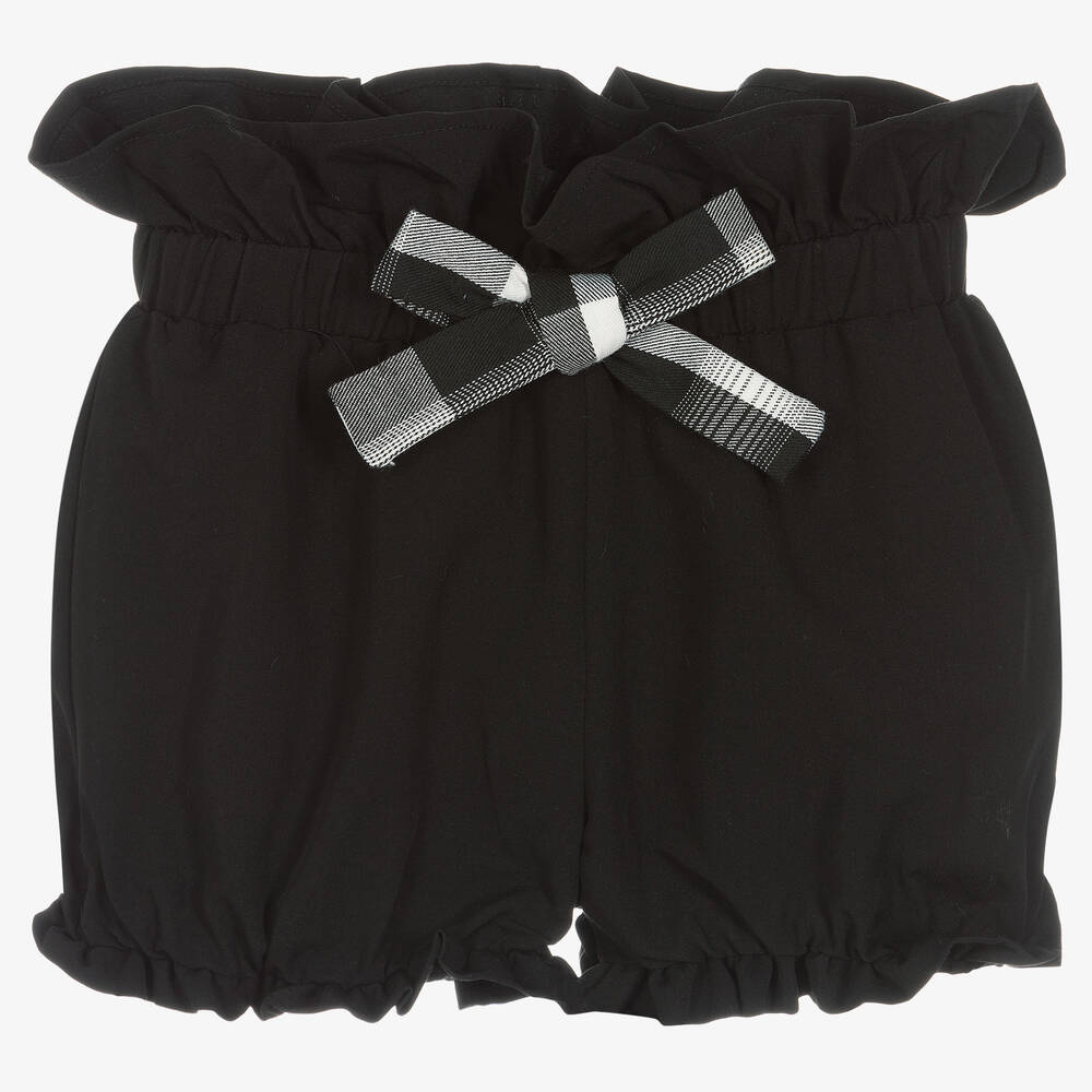 Fun & Fun - Girls Black Ruffle Shorts | Childrensalon