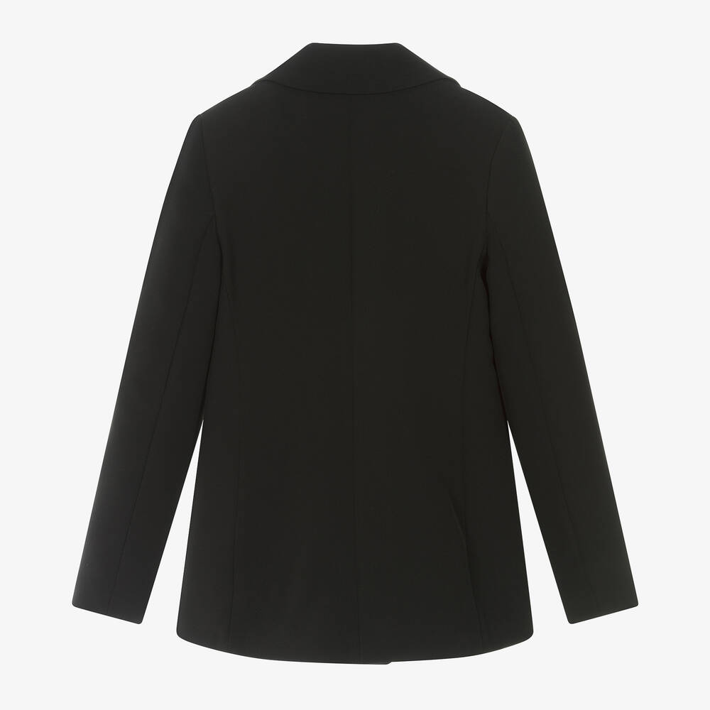 Fun & Fun-Girls Black Tailored Twill Blazer | Childrensalon Outlet