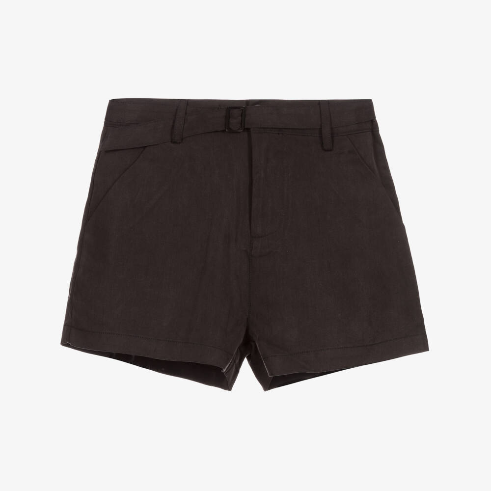 Fun & Fun-Girls Black Tencel Shorts | Childrensalon Outlet