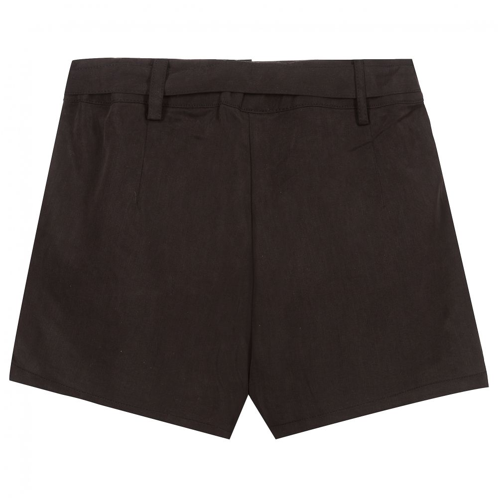 Fun & Fun-Girls Black Tencel Shorts | Childrensalon Outlet