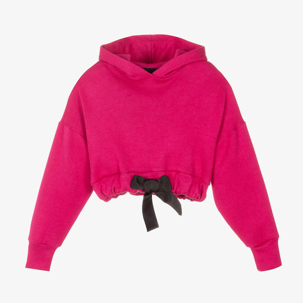 Fun & Fun - Girls Bright Pink Hoodie | Childrensalon