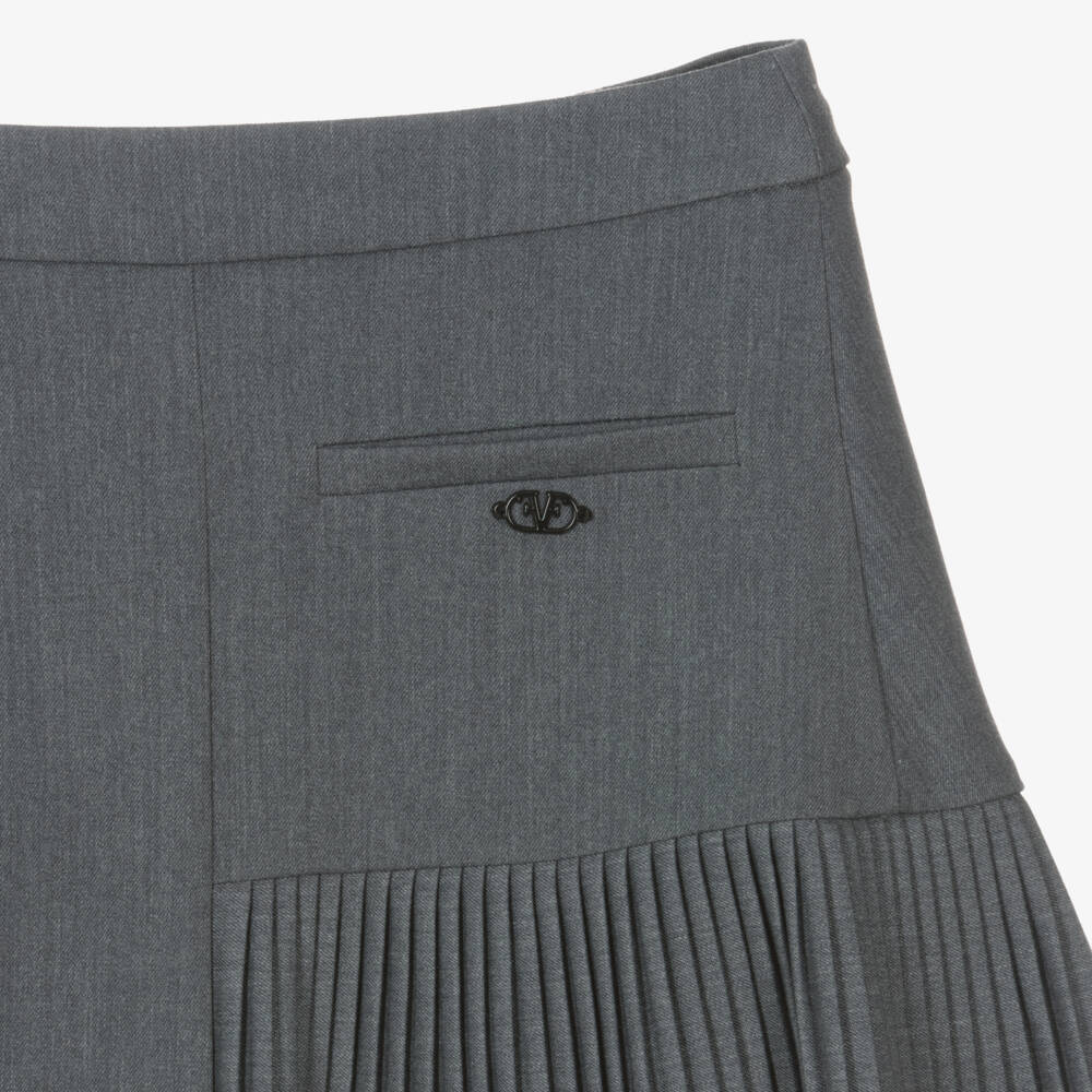 Fun & Fun-Girls Charcoal Pleated Skirt | Childrensalon Outlet