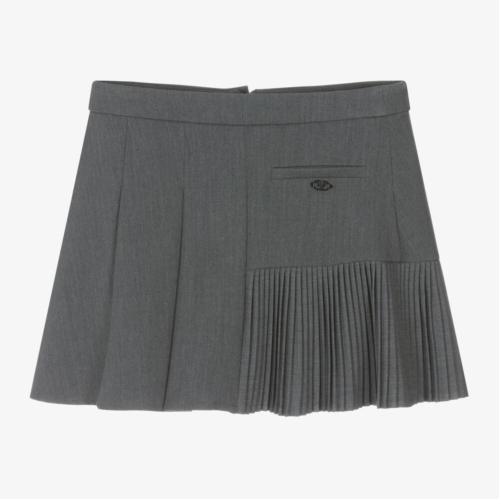 Fun & Fun-Girls Charcoal Pleated Skirt | Childrensalon Outlet