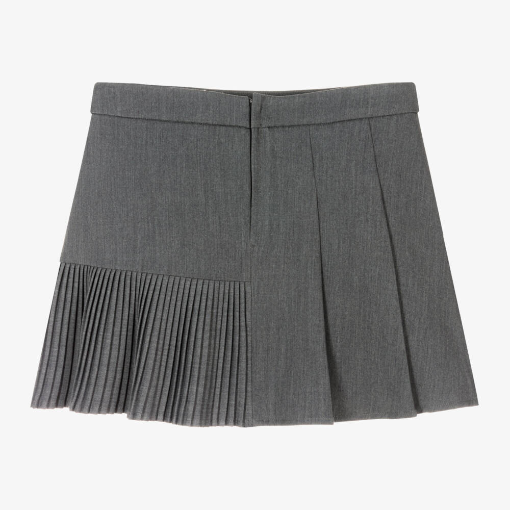 Fun & Fun-Girls Charcoal Pleated Skirt | Childrensalon Outlet
