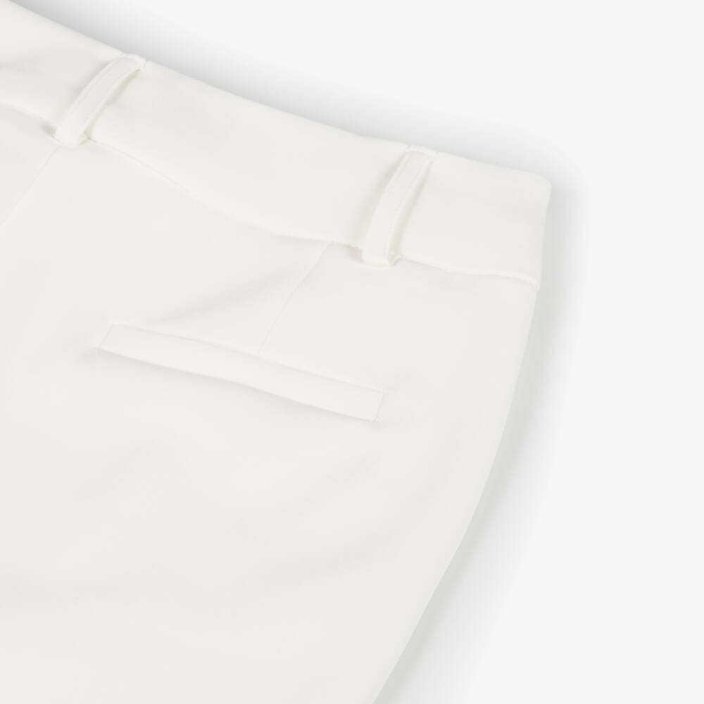 Fun & Fun Couture-بنطلون كريب عاجي كلاسيكي للبنات | Childrensalon Outlet